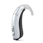 behind-the-ear-1 side view of a behind the ear hearing aid